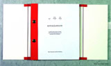 Epithalamium artist book project title page, case bound, edition of fifty